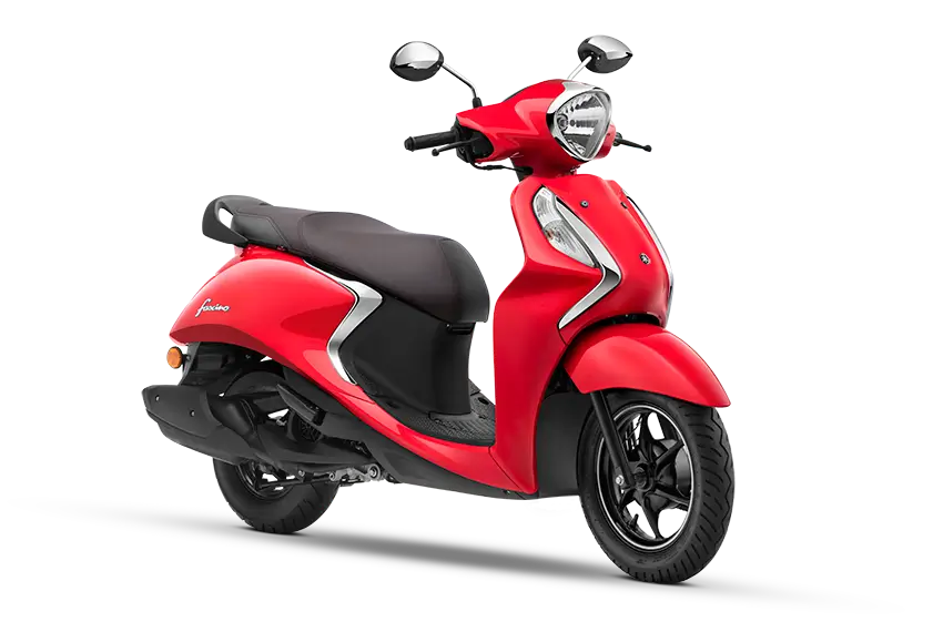 Yamaha service bike vivid red