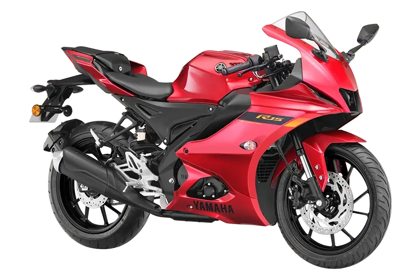 Yamaha service bike red